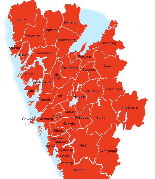 Karta västergötland